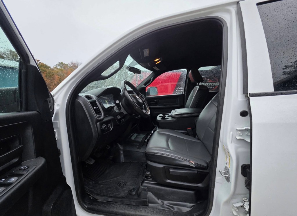 Spotless work truck interior after industrial mud and salt extraction mobile detailing in Layton Utah
